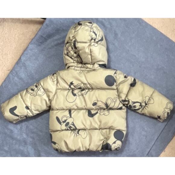 Disney/H&M Olive Green 12Mth Unisex Disney Face Characters Full Zipper Coat - Picture 2 of 6